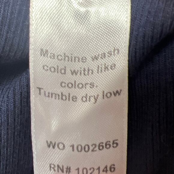 Michael Stars Plus Size Hope Midi Dress Ultra Rib Admiral Blue 2X NWT Stretchy - Picture 7 of 9